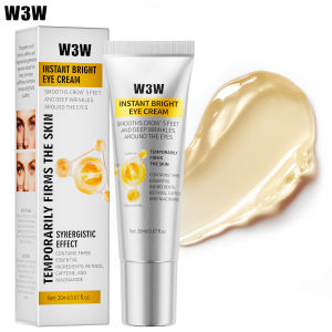 W3W Brightening & Firming Eye Cream (20ml) | With Niacinamide Hyaluronic Acid Caffeine & Centella Asiatica | Reduces Dark Circles Puffiness & Fine Lines | 24H Hydration Restores Skin Barrier | For Glowing Under-Eye