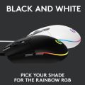 Logitech Gaming Mouse G203 2nd Gen 8,000 DPI, Rainbow Optical Effect LIGHTSYNC RGB Wired. 