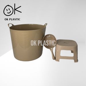 Uniglobal 3in1 or 2in1 60L Round Bucket Pail Tabo And StoolWater Container With Handle