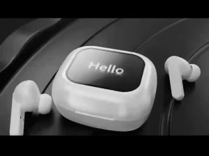 BONINE Tws Lcd Touch Control Screen Anc Enc Noise Reduction Earbuds Time Alarm Clock Cell Phone Airpot Bluetooth Wireless Earphone