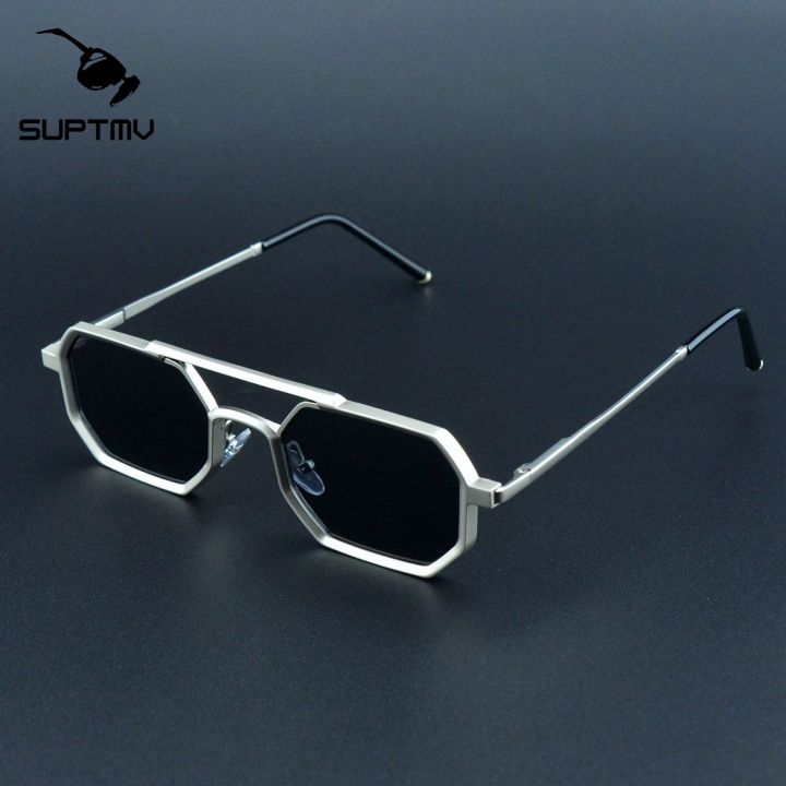 Suptmv Anti-blue light Sunglasses for Men Square Small Frame for
