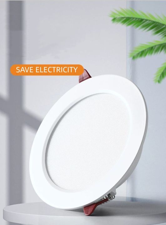 LED Panel light Pin light Downlight White light Round led light round ...