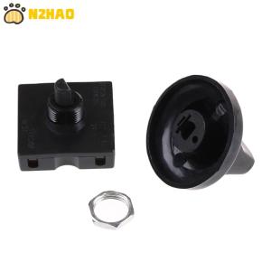 【N2HAO】 4-Position 3-Speed Fan Selector Rotary Switch Governor with Knob 13AMP 120V-250V