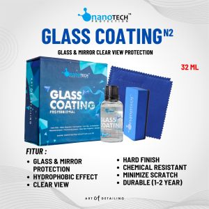 GLASS COATING - NANOTECH PROTECTION - GLASS COAT - HYDROPHOBIC - WATER REPPELENT - ANTI JAMUR KACA