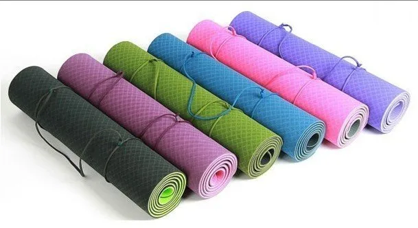 Thảm Tập Yoga TPE 6mm 2 lớp Chống Trơn Trượt Chính Hãng Đại Nam Sport + Kèm Dây Buộc Thảm Cao Cấp