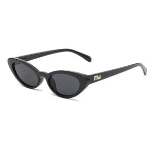 JN IMPRESSION แว่นกันแดด UV400กรอบแคบทรงตาแมวย้อนยุคตะวันออกกลางข้ามพรมแดนการค้าต่างประเทศ