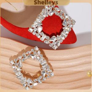 [Shelleys] 1Pcs Decorations Shoes Clips Bride Rhinestone Shoe Buckle Women Shoe Clips Wedding Party Shoes Decoration Shoes Jewelry Shoes Accessories