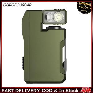 Flat Pocket Flashlight 400 Lumens Mini Flashlight with RGB Light Pocket Mini Light 180 Rotating Head for Outdoor Home Emergencies