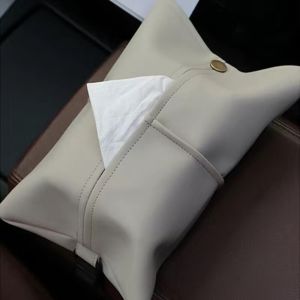 BVRZO หนังเทียมเทียม กล่องทิชชู่รถยนต์ คุณภาพสูงมาก ทนต่อการสึกหรอ ที่เท้าแขนในรถยนต์ แฟชั่นสำหรับผู้หญิง ที่มีคุณภาพสูง กล่องเก็บทิชชู่ บ้านในบ้าน