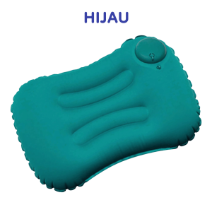 Bumi Damai Bantal Kepala Angin Pompa Tekan Tiup PVC 49 x 33 CM Penahan Ganjalan Kepala Tidur Perjalanan Inflatable Portable Indoor Outdoor Travel Pillow Anti Pegal Empuk