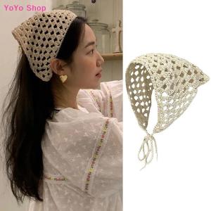 💕 YoYo Shop 💕 Flower Headscarf Headbands Knitting Hairband For Women Bandanas Headwear Fashion Girls Headband Hair Accessories