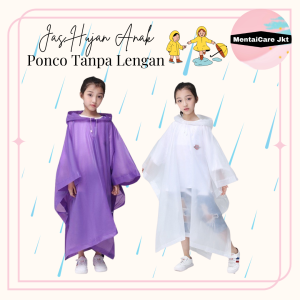 Jas hujan Anak Eva lightweight Elastis Children Raincoat Perlengkapan Hujan Anak Eva Kids Raincoat