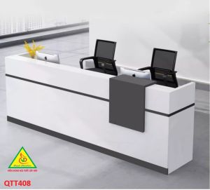 QUẦY LỄ TÂN QUẦY TIẾP TÂN QUẦY TÍNH TIỀN QUẦY THU NGÂN QTT408- Nội thất lắp ráp Viễn Đông Adv