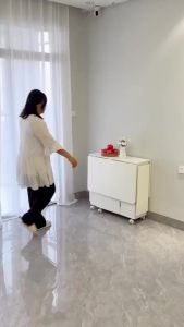 [FURNI HOME] Bàn ăn thông mình gấp gọn có bánh xe di chuyển tiện lợi có hộc bàn để ghế gấp gọn ILUMIA - GP372
