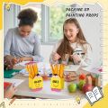 2 Pcs Pencil Shaped Holder Sharp and Dull Holder Wooden Dispenser Pencil Storage Organizer for Back to School Teachers Classroom Management Organization(Cute). 