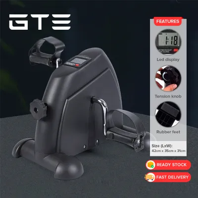 GTE Portable Mini Hand Foot Pedal Exercise Bike Resistance Bike With LCD Monitor - Fulfilled by GTE SHOP