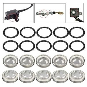 LUSIT 1Pcs Brake Master Cylinder Brake Pump Oil Mirror Dirt Gasket Upper/Rear Brake Pump Reservoir Sight Glass  Clutch Motorcycle Parts