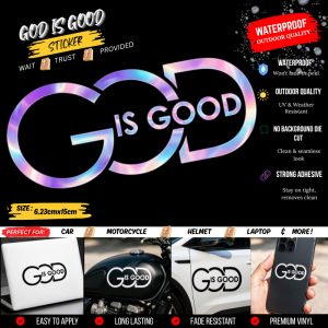 God is God Christian Sticker Waterproof Vinyl Decal for Car Motorcycle Laptop Helmet Bible Verse Faith Sticker