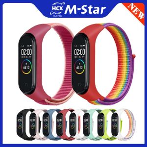 Nylon Watch Band Straps for Xiaomi Mi Band 7 6 5 4 3 Universal Sports Breathable Replacement Bracelet for Miband Accessories