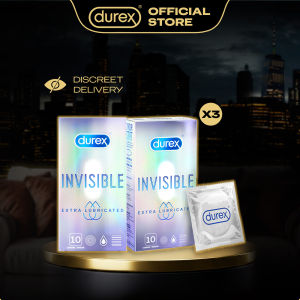 Bundle of 3/1 Durex Condoms Invisible 10s Kondom Tahan Lama
