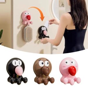 TIMES LORD 2/3pcs Traceless Octopus Suction Cup Hooks Cartoon Strong Load-bearing Towel Storage Hooks Cute No-Punch Hanging Hanger Bathroom
