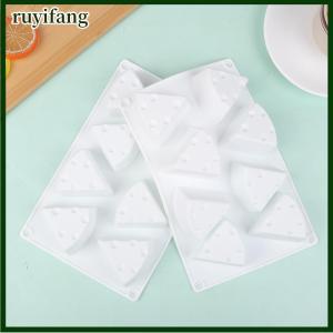ruyifang 8Cavity Cheese Shaped Silicone Mould DIY Pastry Tools Cake Mold For Baking Non-stick Kitchen Bakeware Dessert Mousse Mould
