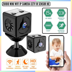 FAST DELIVERY ZUIDID Kamera CCTV Mini Tersembunyi Sambung Hp WiFi Jarak Jauh Infrared Sensor Full HD