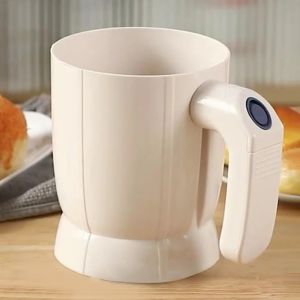 LSMSMAVDS มือถือแบบมือถือ ตะแกรงร่อนแป้งไฟฟ้า แบตเตอรี่ทำงานโดย จุได้มาก ตะแกรงร่อนแป้ง มัลติฟังก์ชั่ ล้างทำความสะอาดได้ ที่กรองแป้ง แป้งอัลมอนด์