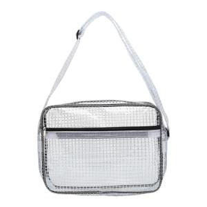 Anti Static Clear Crossbody Organiser Adjustable Strap Multiple Compartments For Phones Passports Travel Essential