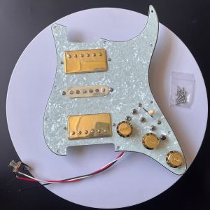 Prewired Loaded Guitar Stratocaster Pickguard HSH Pick Guard Wilkinson WHHBN WVSM WHHBB Alnico 5 Pickups Coil Splitting Switch for Fender Electric Guitar Part Replacement