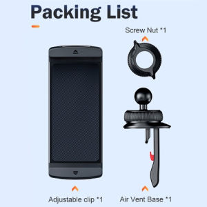 OASTBASF Universal Car Mount Holder Aircon Vent Holder Firm & Stable One Hand Operation Car Phone Clip Holder For Air Vent Handsfree Stand