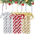 【lower Price】24Pcs Christmas Candy Cane Ornaments, Xmas Acrylic Candy Canes, Christmas Tree Hanging Pendant, New Year Christmas Party Decoration. 