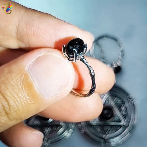Premium Grade Hypersthene Pendant Ring