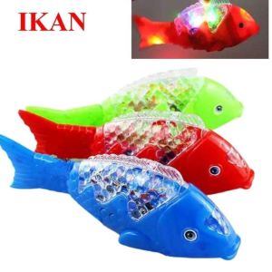 Mainan Anak Ikan Musik Dan Lampu Bisa Berjalan - Ikan Berenang Robot LT 37