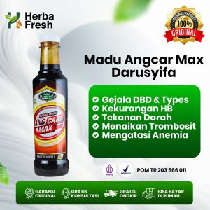 ANGCARE MAX Sari Kurma Madu Angcare Max Darusyifa isi 470 gr Madu Angkak Sari Kurma AngCare Max obat demam berdarah DBD tipes Typus