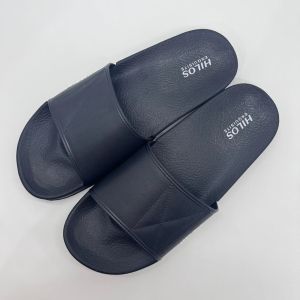 Hilos 902 Sandal Pria Wanita Selop Sandal Slide Dewasa Sandal Karet Hitam Polos Merek Hilos Ukuran 35-44