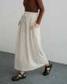 Rok panjang cargo premium korean style / Rok wanita kekinian bahan crinkle airflow jumbo terbaru. 