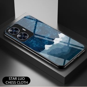 เคสสำหรับ Realme C55 RealmeC55 4G 2023เคสโทรศัพท์กระจกเทมเปอร์บางเฉียบกรอบซิลิโคนแฟชั่นไล่ระดับสีเคสด้านหลังกันกระแทก