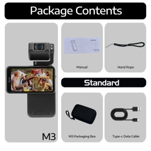 ORDRO M3 5K Pocket Camera Handheld Gimbal Anti-shake Vlog Camcorder Portable Video Camera