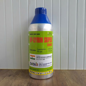 Thuốc trừ sâu Cyrin Super 250EC Chai Nhôm Cao cấp chai 1lít (1000ml) Đặc trừ ruồi vàng cuốn lá đục thân rệp sáp đuông dừa sâu cuốn lá AGRIHG