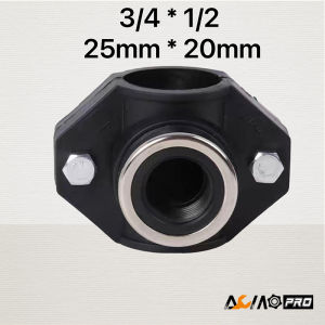 AumoPro 1PC PE Compression Saddle Clamp 20mm/25mm/32mm/40mm/50mm/63mm/75mm/90mm/110mm-High Quality Water Pipe Internal Wire Extension Connector Saddle Quick Release Fittings Quick Repair Fittings