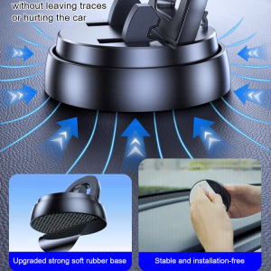 Car Swivel Cell Phone Holder Nano Gel Impact Resistance Cell Phone Holder Stable Support Shift