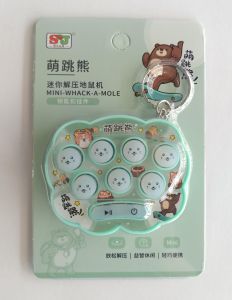 Mini Pop It Game _ Electronic Speed Push Game _ Whac-A-Mole Game Keychain 儿童迷你速推游戏 解压玩具