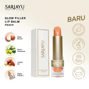 SARIAYU Glow Filler Lip Balm Peach 4.2 g | Shea Butter Vitamin E
