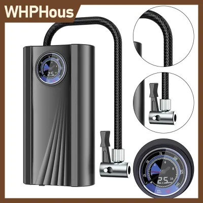 WHPHous 12V xe lốp Inflator độ chính xác cao Mini Lốp bơm nhanh bơm bơm hơi điện tử cho xe máy xe đạp