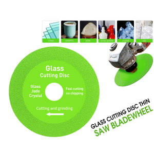 100mm Sharp Brazed Diamond Cutting Disc for Glass Marble Ceramic Tile Jade Polishing Saw Blade