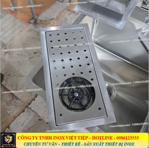 KHAY RỬA LY CỐC NHANH ÂM BÀN 400x250x40 (mm) (KT tiêu chuẩn)