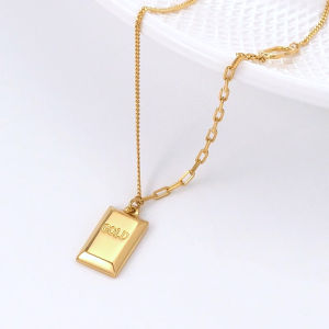 Chow Sang Sang 周生生 999 Gold Essence Mini Gold Bar Necklace for Women & Men 47cm 93534N Price-by-Weight 7.48g Gold