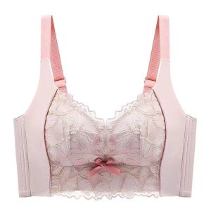 FCManiyun Lace Push Up Bra Women 3D Support Adjustable Gathered Bra Comfort Non-wired Bra Lingerie