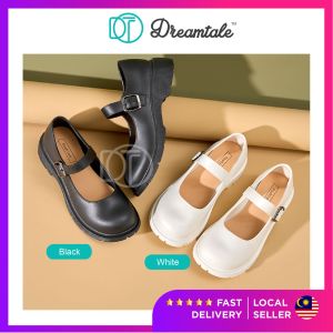 Dreamtale Kasut Perempuan Women Shoes Black White Loafer Women Loafers Women Slip On Kasut Wanita Sandal Loafer WSO103